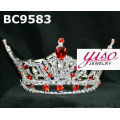 Tiaras de design en cristal rouge